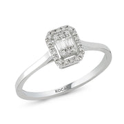 0.17 Karat Baguette Diamond Ring