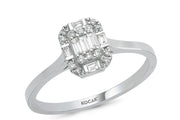 0.17 Karat Baguette Diamond Ring