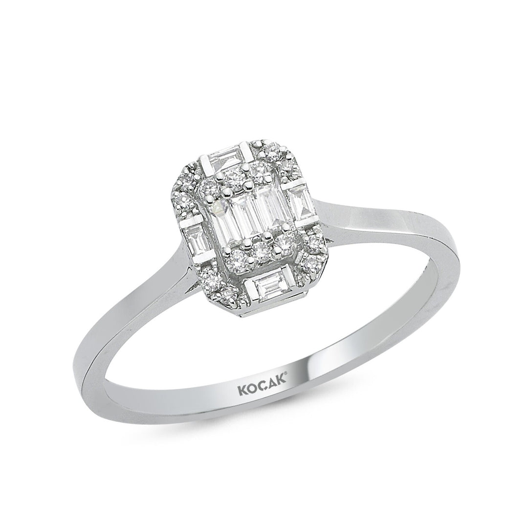 0.17 Karat Baguette Diamond Ring