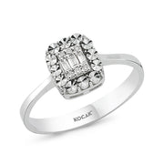 0.05 Karat Baguette Diamond Ring