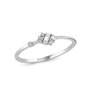 0.10 Karat Baguette Stone Set Diamond Ring