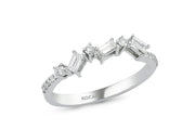 0.29 Karat Baguette Stone Set Diamond Ring