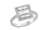 0.81 Karat Baguette Diamond Ring