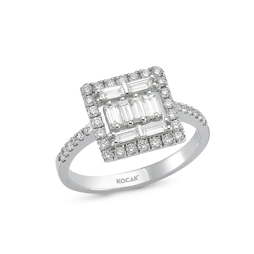 0.81 Karat Baguette Diamond Ring