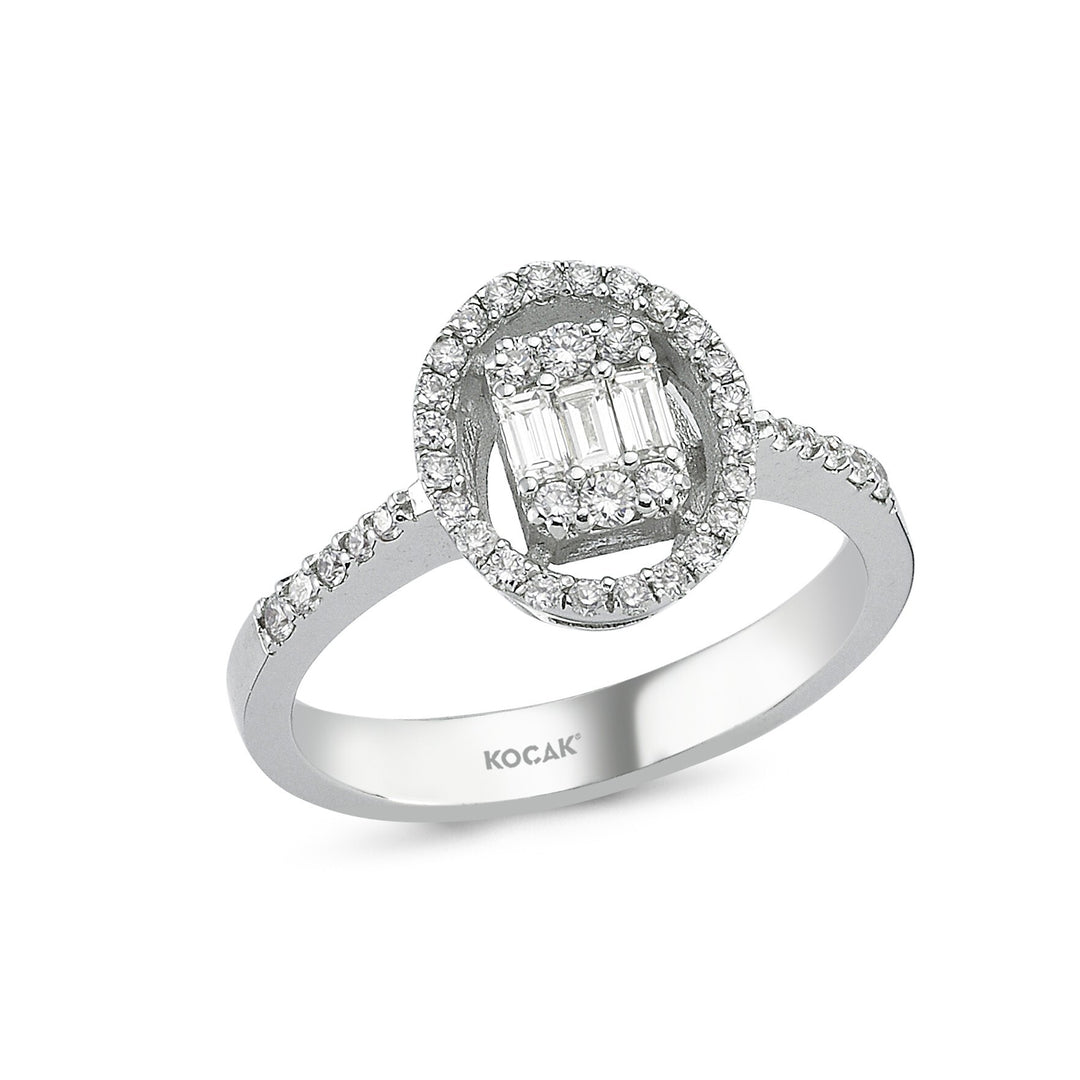 0.44 Karat Baguette Diamond Ring