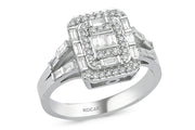 0.60 Karat Baguette Diamond Ring