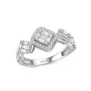 0.51 Karat Baguette Diamond Ring