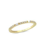 0.15 Karat Baguette Stone Set Diamond Ring