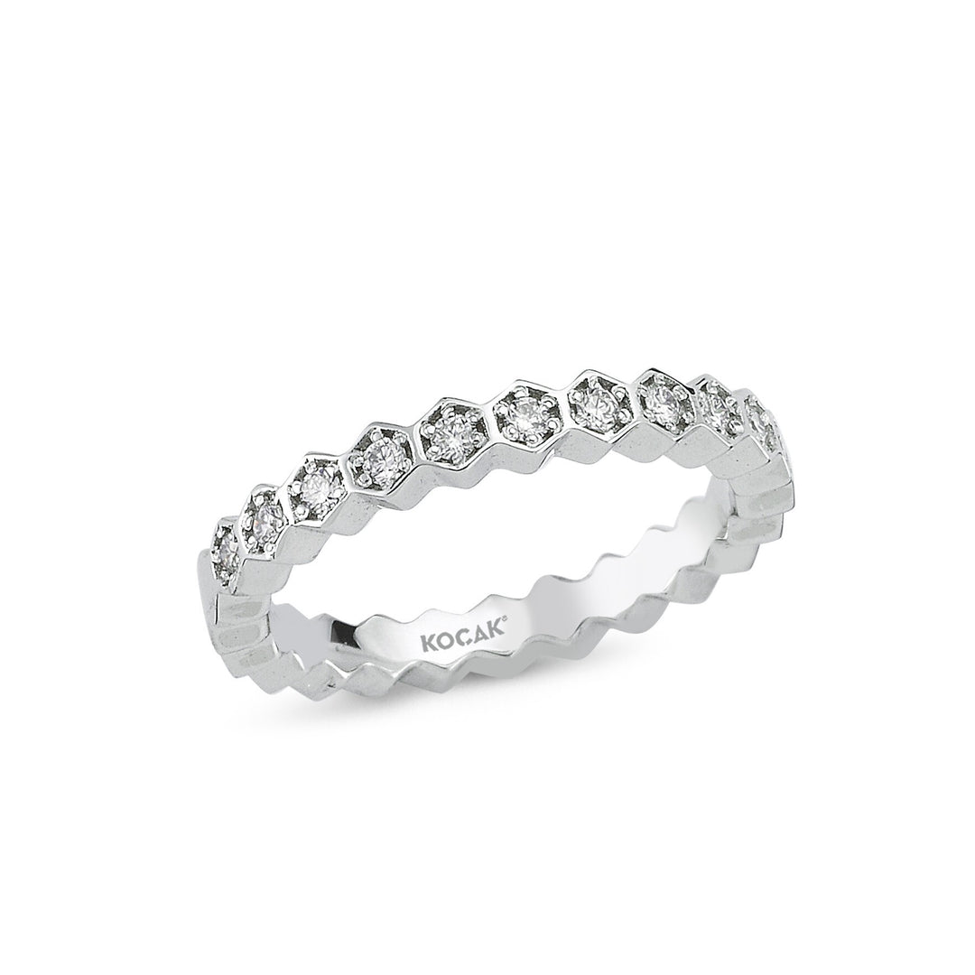 0.17 Karat Half Eternity Diamond Ring