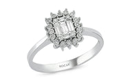 0.25 Karat Baguette Stone Set Diamond Ring