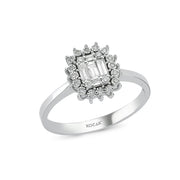 0.25 Karat Baguette Stone Set Diamond Ring