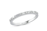 0.26 Karat Half Eternity Baguette Diamond Ring