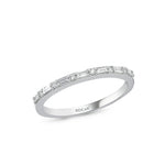 Load image into Gallery viewer, 0.26 Karat Half Eternity Baguette Diamond Ring