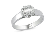 0.25 Karat Baguette Diamond Ring
