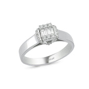 0.25 Karat Baguette Diamond Ring