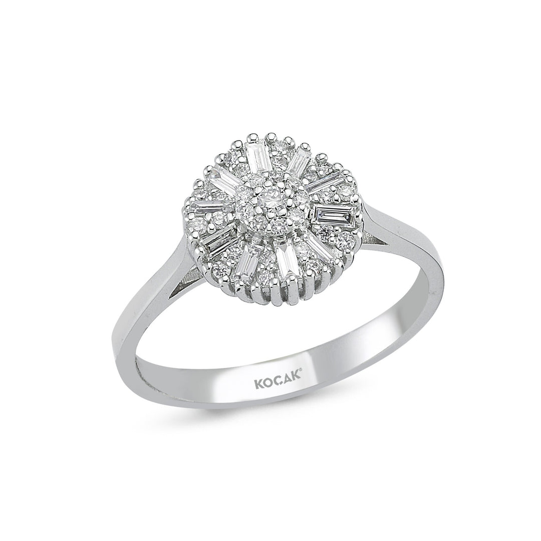 0.31 Karat Baguette Stone Set Diamond Ring