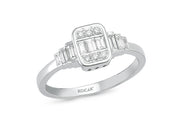0.38 Karat Baguette Diamond Ring