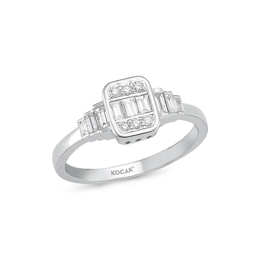 0.38 Karat Baguette Diamond Ring