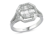 0.61 Karat Baguette Diamond Ring