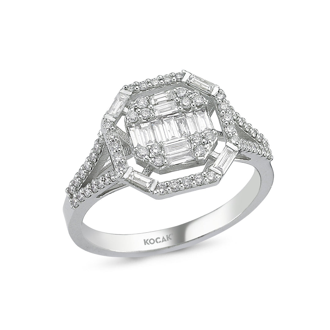 0.61 Karat Baguette Diamond Ring