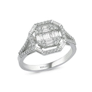 0.61 Karat Baguette Diamond Ring