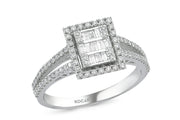 0.63 Karat Baguette Diamond Ring