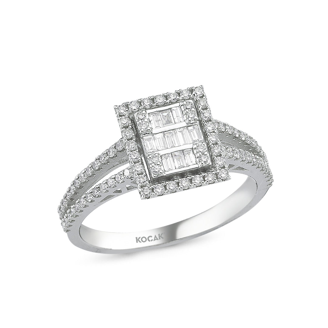 0.63 Karat Baguette Diamond Ring