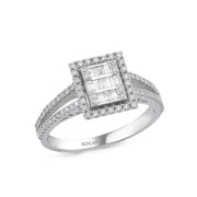 0.63 Karat Baguette Diamond Ring