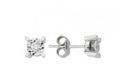 0.14 Karat Diamond Solitaire Earrings