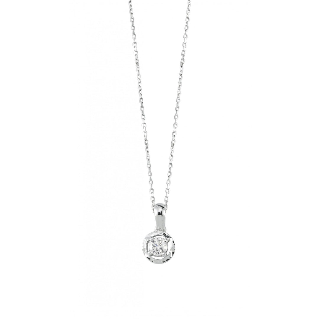 0.19 Karat Diamond Solitaire Necklace