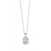 0.33 Karat Diamond Baguette Necklace