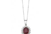 1.68 Karat Diamond Ruby Necklace