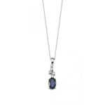 Load image into Gallery viewer, 0.60 Karat Diamond Sapphire Necklace