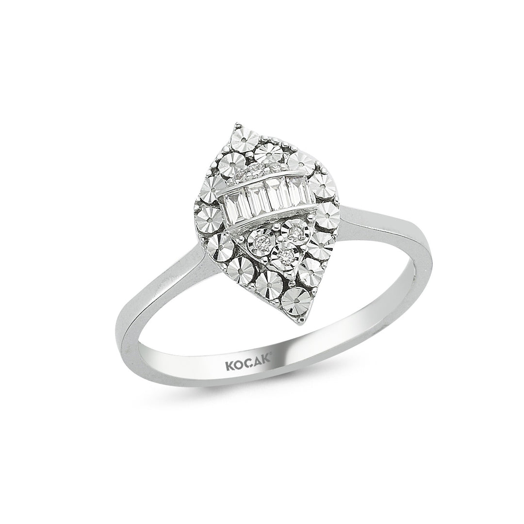 0.14 Karat Baguette Stone Set Diamond Ring