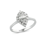 0.14 Karat Baguette Stone Set Diamond Ring