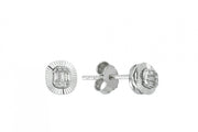 0.10 Karat Baguette Diamond Earrings