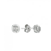 0.10 Karat Baguette Diamond Earrings