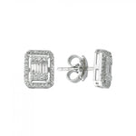 Load image into Gallery viewer, 0.45 Karat Baguette Diamond Earrings