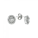 Load image into Gallery viewer, 0.19 Karat Baguette Diamond Earrings