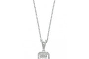 0.20 Karat Diamond Baguette Necklace