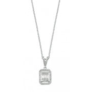 0.20 Karat Diamond Baguette Necklace