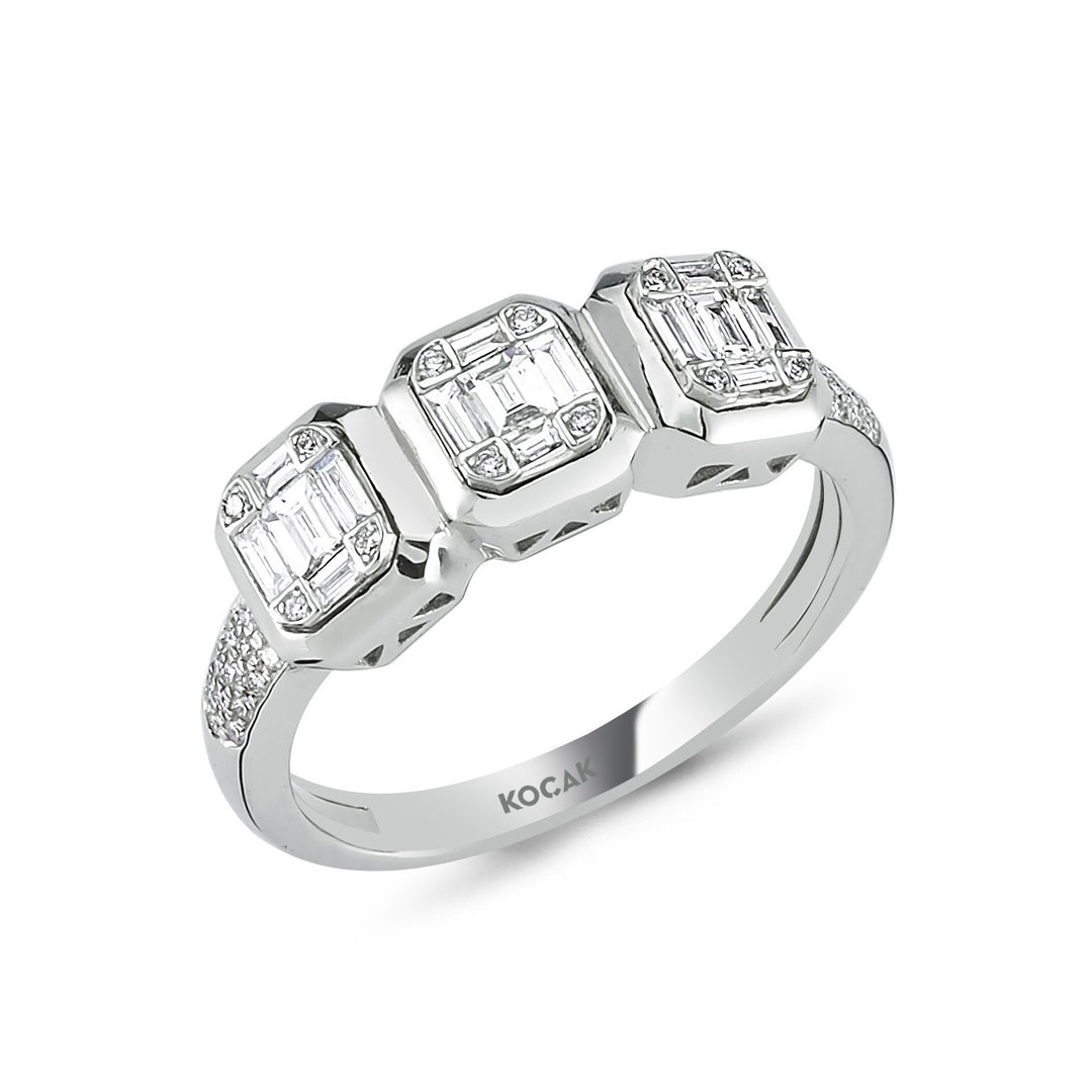 0.46 Karat Baguette Diamond Ring