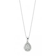 0.13 Karat Baguette Stone Set Diamond Necklace