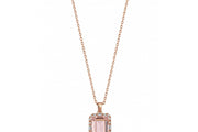 1.32 Karat Diamond ve Morganit Stone Set Necklace