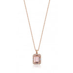 Load image into Gallery viewer, 1.32 Karat Diamond ve Morganit Stone Set Necklace