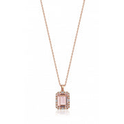 1.32 Karat Diamond ve Morganit Stone Set Necklace