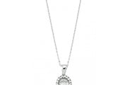 0.09 Karat Baguette Stone Set Diamond Necklace