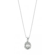 0.09 Karat Baguette Stone Set Diamond Necklace
