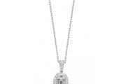 0.39 Karat Baguette Stone Set Diamond Necklace