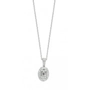 0.39 Karat Baguette Stone Set Diamond Necklace